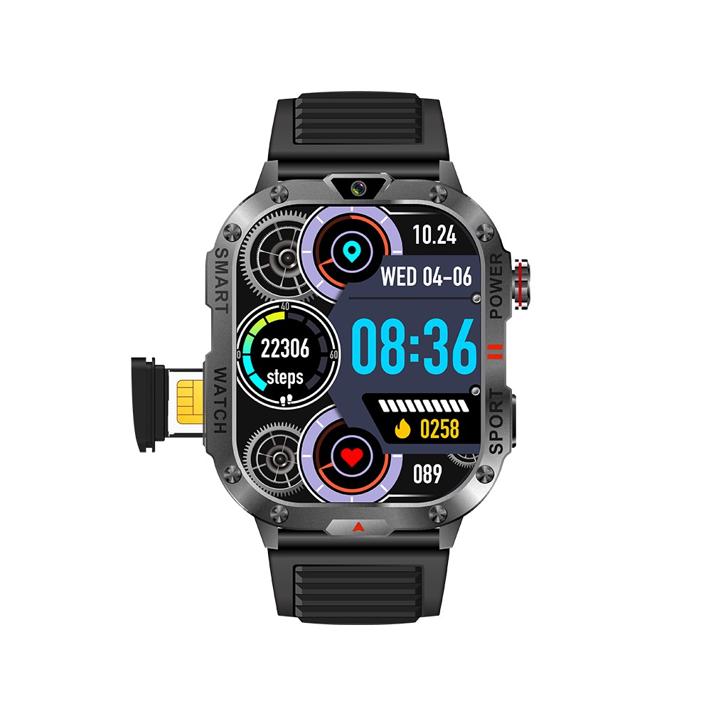 BW18 Smart Watch with SIM Card Kenya – 4G Smartwatch with LED Flashlight